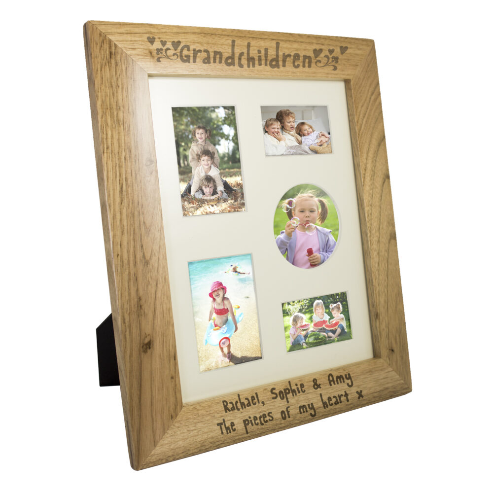 Personalised Grandchildren 8x10 Wooden Photo Frame