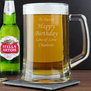 Personalised Stern Tankard & Beer Set