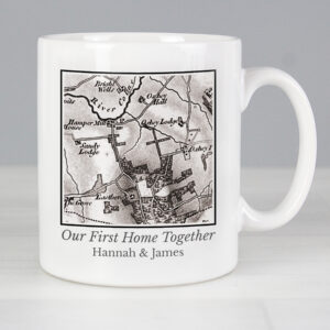 Personalised 1805 - 1874 Old Series Map Compass Mug