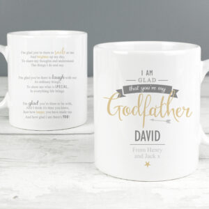 Personalised I Am Glad... Godfather Mug